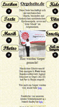 Mobile Screenshot of orgelseite.de